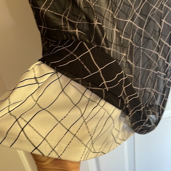 BCBG 80’s dress black and white size M - Picture 5 of 6